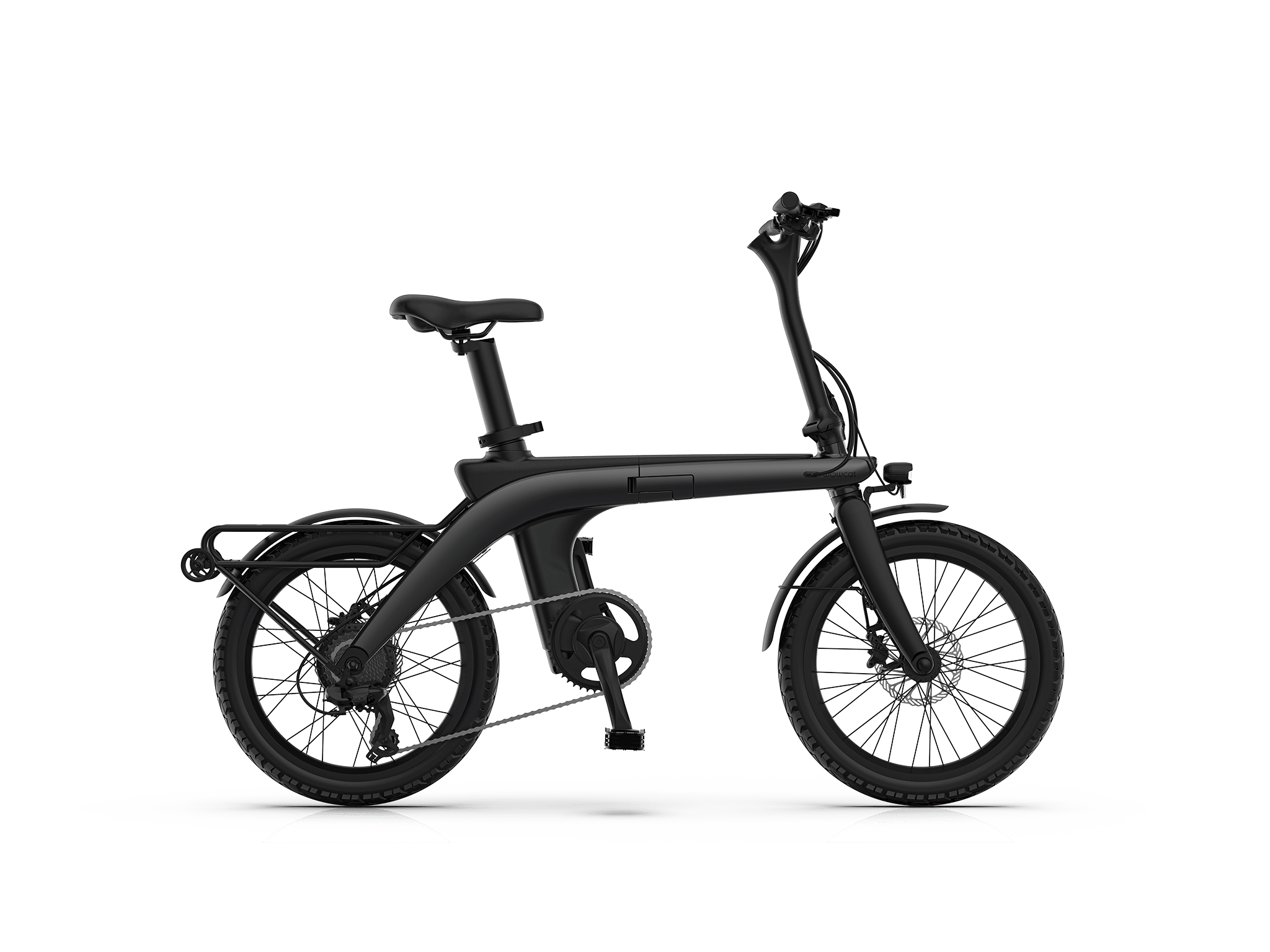 WOWCAT Folding E-Bike- Black