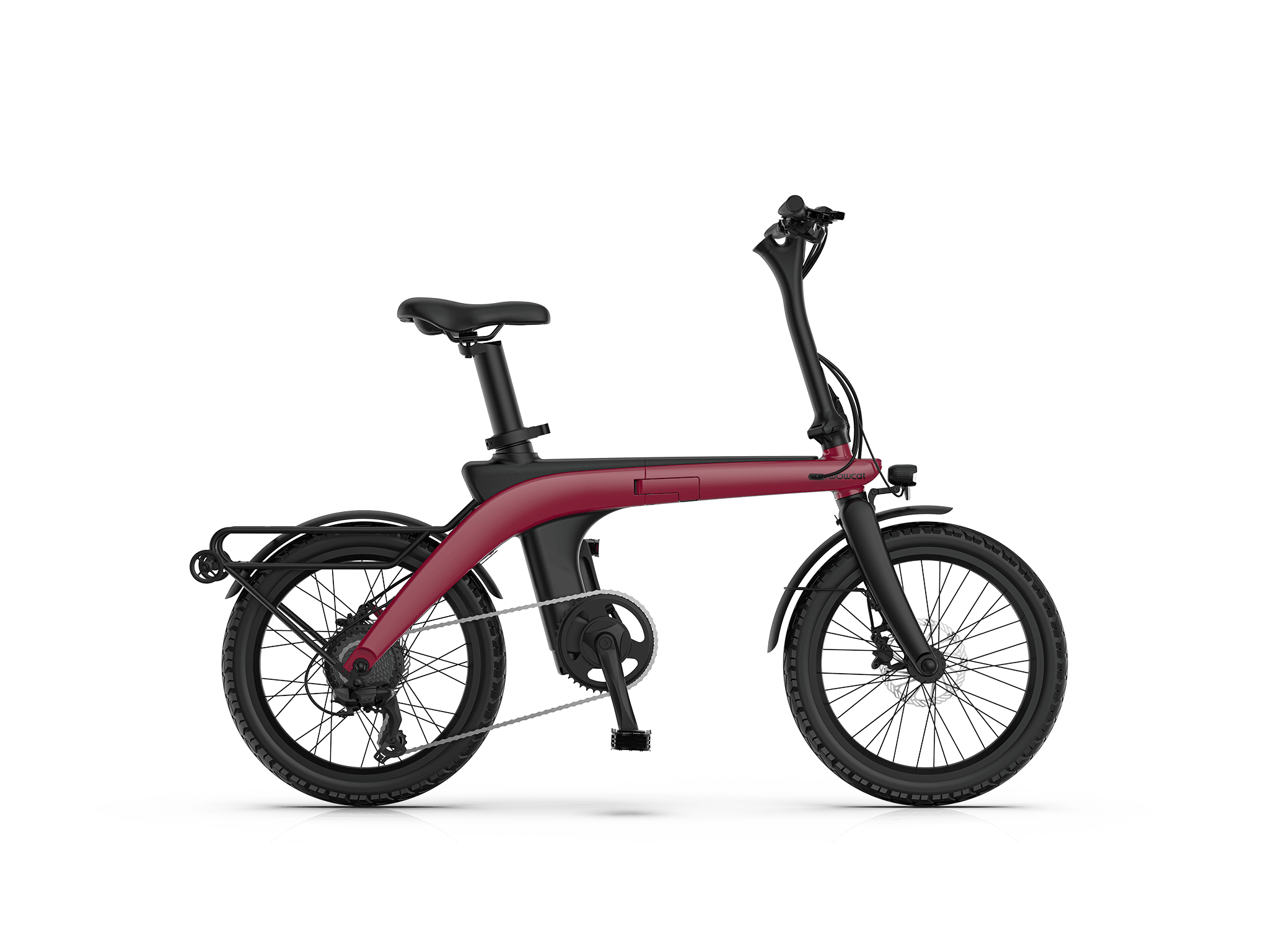 WOWCAT Folding E-Bike - Red