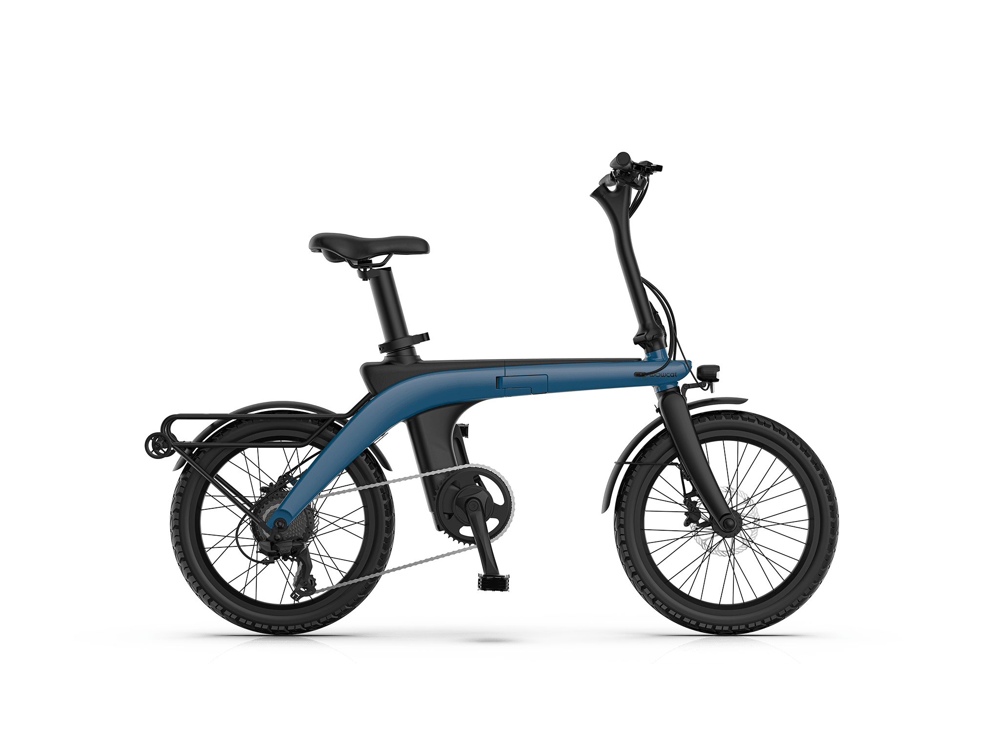 WOWCAT Folding E-Bike - Blue